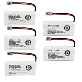 5 Pack - Battery for Uniden BT-1008 & Many Others, Bulk Packaging)