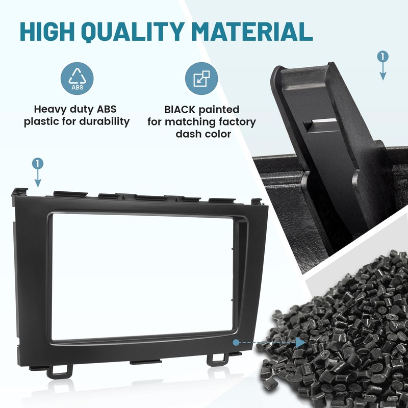 NuIth Double DIN Radio Dash Kits for Honda CRV 2007-2011,