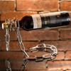 YHan Novelty Magic Wine Bottle Holder - Floating Steel Link