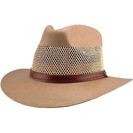 American Hat Makers Straw Hats for Men & Women — Milan Fedora Summer Hats Tan
