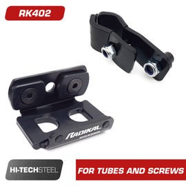 RADIKAL RK402 Transport Bracket for Motorcycle Disc Lock Alarm RK14S, RK10 and RK310S to Attach to Tubes or Screws – Carry it Locked, Practical and Convenient