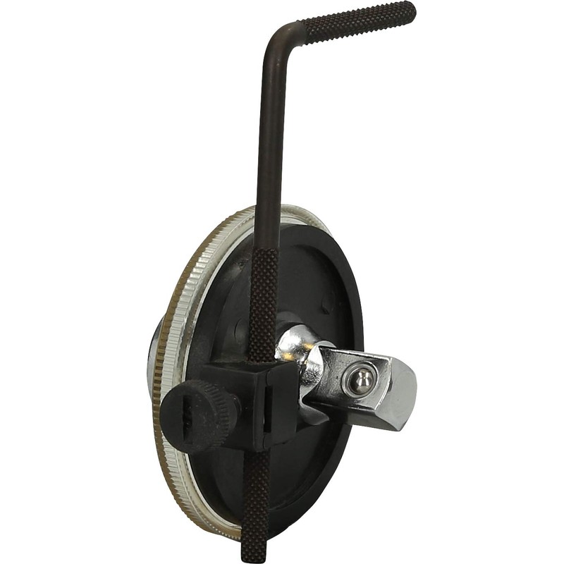 BRILLIANT TOOLS BT546001 Rotary Protractor [Powered by KS Tools], Black/Silver