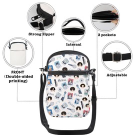 AKTAP At-Z 8 Makes 1 Team Merch Gifts Kpop Singers Mini Crossbody Bag Kpop At-Z Gifts At-Z Tour Cell Phone Bag for Fans (CB, 8 Makes 1 Team Mini CB-HT)