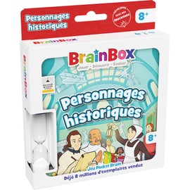 Asmodee - BrainBox Pocket: historische Charaktere – Gesellschaftsspiele – Kartenspiel zum Speichern und Beobachten – Familie und Kinder ab 8 Jahren – 1 Spieler + – Französische Version, Bezzerwizzer