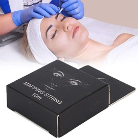ZJchao Afeitado de Cejas, Cadena de mapeo de Cejas, Hilo de mapeo pre entintado Microblading Brow Marker Herramienta de mapeo de Cejas Hilo de mapeo Profesional de Cejas, mapeo de línea