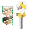 Router Bit 3 Flute Adjustable T Shape Woodworking Milling Cutter