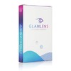 GLAMLENS Kontaktlinsen farbig mit Stärke farbige Cagliari Blue Monatslinsen weiche
