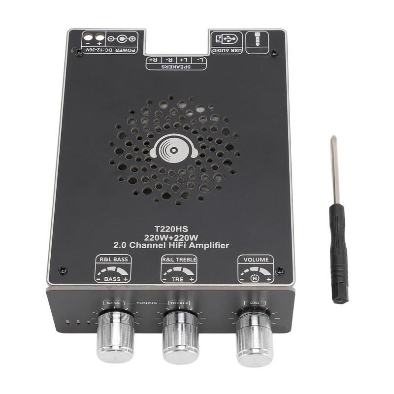 T220HS Bluetooth Amplifier Board, 220W+220W HiFi Stereo Power Amplifier Module,