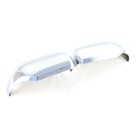 Trim Illusion Chrome Car Side Rear View Mirror Cover Caps Compatible with Toyota Tundra 2022-2024, Compatible with Toyota Sequoia 2023-2024, MC353