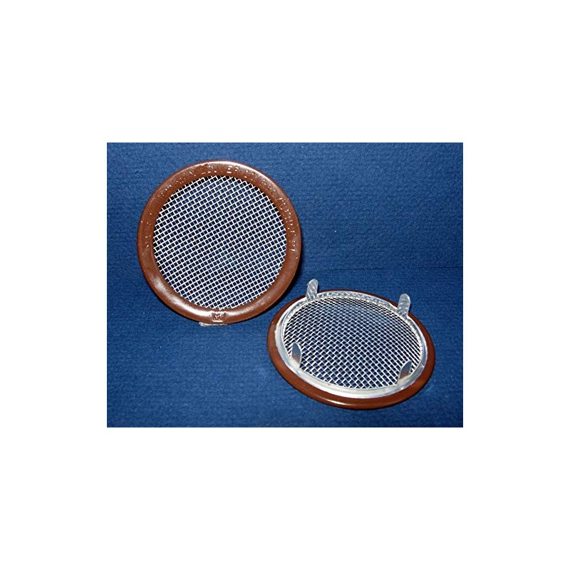 4" Round Open Screen Vent - tab Style - Brown