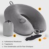 JetsCush Inflatable Travel Pillow Grey