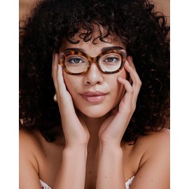 JM 3 Pack Oversized Cat Eye Reading Glasses for Women Funky Blue Light Flexible Cateye Readers +2.25