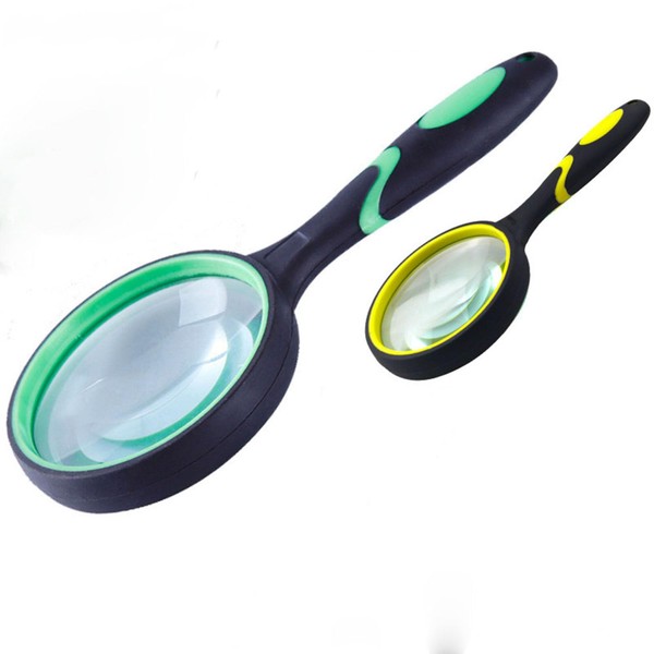 Meichoon 2 x Magnifying Glass 10x Handheld Reading Magnifier with