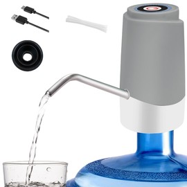 Korser Water Dispenser for 5 Gallon Bottle, Automatic Electric Water Jug Dispenser, Rechargeable Water Dispenser Pump, USB Charging Portable 2-5 Gallon Pump for Kitchen, Camping