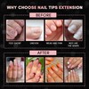 Makartt French Nail Tips, 500 Pieces, Half Cover False Nail
