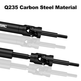 OGRC Extreme Heavy Duty CVD U-Joint Steel Driveshaft for Traxxas Slash/Stampede/Hoss/Rustler VXL 4X4 Platinum Ultimate Update Parts 1/10 RC Truck Upgrades Parts Replace #6852 (Rear)