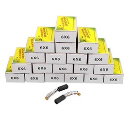 Aexit 20 Pairs Mounts & Accessories Carbon Brushes Power Tool 17 x 6 x 6mm for Generic Accessories Electric Motor