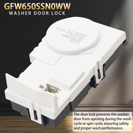 Washer Door Lock Fit for GE GFW650SSN0WW GFW850SPN0RS GFW850SSN0WW GFW850SPN1RS GFW650SPN0SN GFW550SPN0DG GFW650SPN1SN GFW850SPN1DG GFW510SCN0WW GFW850SSN1WW GFW510SCN1WW GFW650SSN2WW, etc