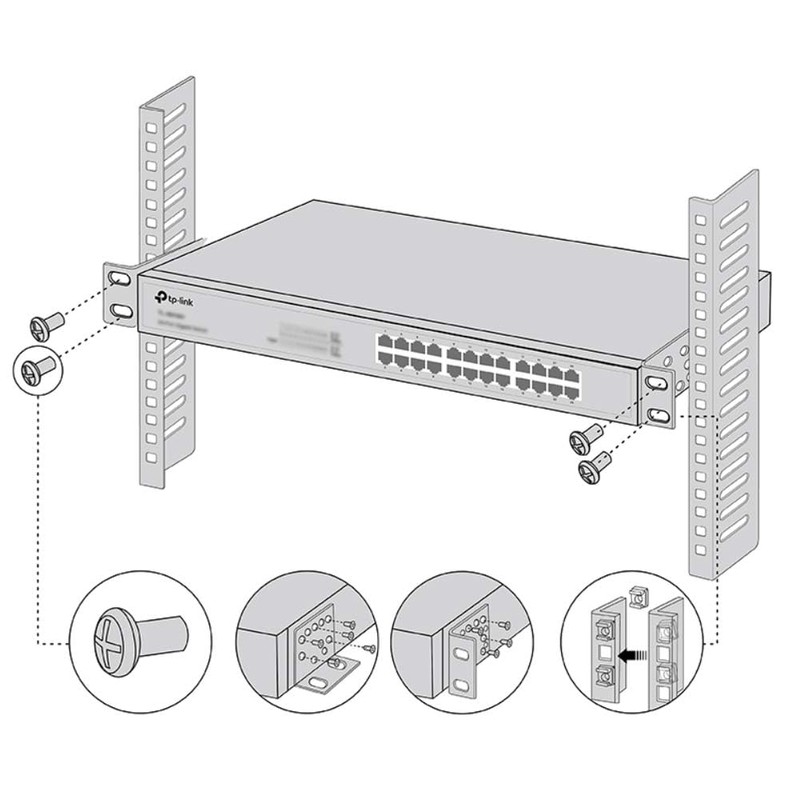 TP-Link RACKMOUNT KIT-19 door accessory Mounting kit