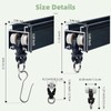 MLOQI Curtain Tracks Ceiling with Soundproof Strips, Curtains Tracks Rails