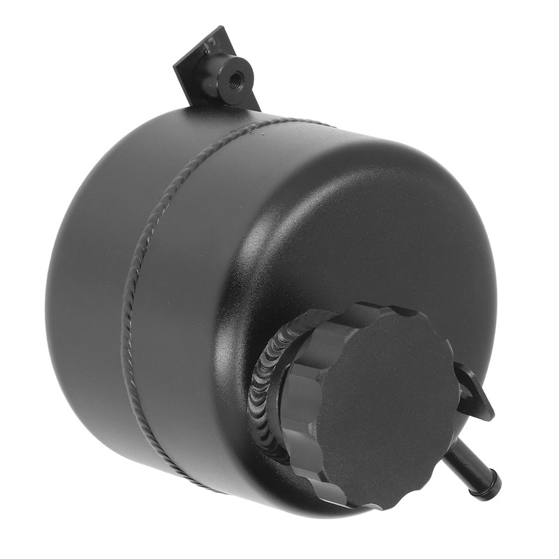 Radiator Coolant Expansion Tank 2.5L Capacity Aluminum Alloy Black Reservoir