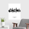 CANVAS ON DEMAND Los Angeles California Skyline Wall Decal, Artwork
