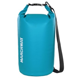 MARCHWAY Floating Waterproof Dry Bag Backpack 5L/10L/20L/30L/40L, Roll Top Sack Keeps Gear Dry for Kayaking, Rafting, Boating, Swimming, Camping, Hiking, Beach, Fishing (Teal, 5L)