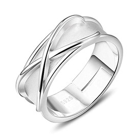 Anime Super Black GK Time Rings 925 Sterling Silver Finger Ring Earring, Metal, No Gemstone