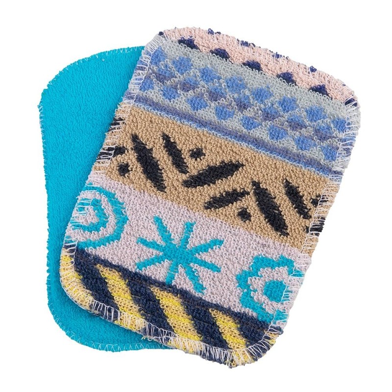 Appetito "Eco Scrubber" Universal Scrub Twin Pack Cloth and Sponge