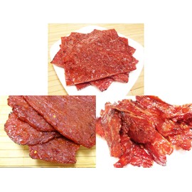 Variety Pack #8 Spicy Flavor Beef and Pork Jerky (12 Ounce weight) - Original Beef (4 oz), Spicy Beef (4 oz), Black Pepper Beef (4 oz)