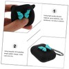 TEHAUX 2pcs Cartoon Butterfly Wireless Earphone Cases with Carabiner Protective