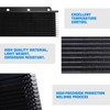 BARTOO Universal Transmission Oil Cooler, Aluminum 25 Row Plate &