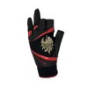 SUNLINE SUG-238 Specialist Gloves, 3 Finger Cut, Black x Red,