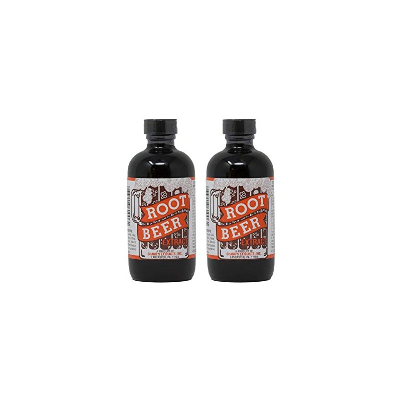 Shank's Root Beer Extract- Two 4 fl. oz. Bottles