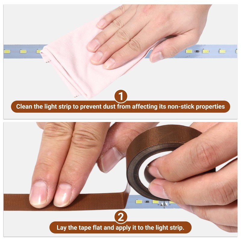 Gtziqa 2PCS Light Dimming Tape, 0.59in X 29.5ft LED Diffuser