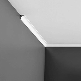 Orac Decor CX133 | High Impact Polystyrene Crown Moulding | Primed White | 1-1/8in Face x 78in Long (6 Pack)