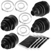 Caltric 2 Front Axle Outer And Inner CV Boot Kit