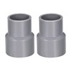 sourcing map PVC DWV Reducing Coupling Schedule 40 Gray 32mm