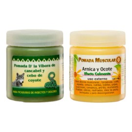 Pomadas Vibora De Cascabel Y Arnica Con Ocote Florigan® Set