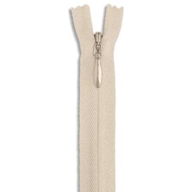 6 Inch Nylon Invisible Zipper for Sewing, DIY Crafts Dresses Skirts Pillows - Conceal Nylon Coil Zipper for Tailoring and Home Decor (Beige)