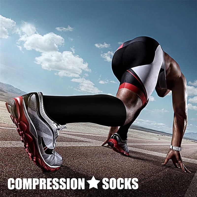 3 Pack Premium Compression Socks for Enhanced Performance & Recovery