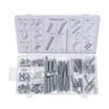 200 Piece Metal Spring Set Assortment Kit: Compression, Tension, Extension