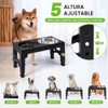 LUKITO 3pcs Comedero Elevado para Perro con 2 Cuencos De