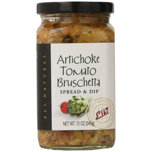 Elki's Gourmet Artichoke Tomato Bruschetta, 12 Ounce
