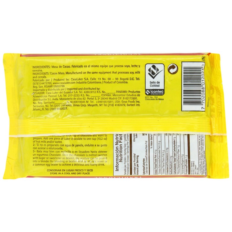 Luker Chocolate (Amargo), 8.8 - Ounce