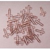 SOWAKA 30 Pcs Cross Shape Bookmarks Metal 3.4 x 2.3