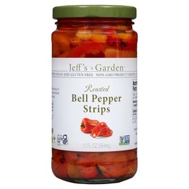 Jeff's Garden Roasted Red Pepper Strips, 12 OZ