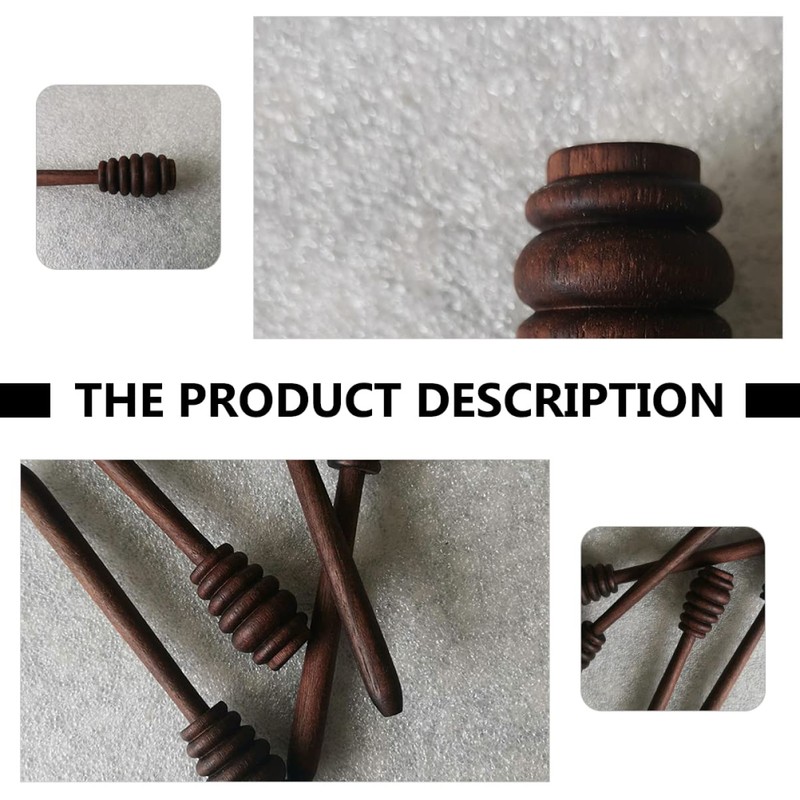 FUNOMOCYA Reusable Honey Wand Spoons Honey Stirrer Stick for Honey