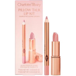 "Mini Pillow Talk Lipstick & Liner Set Color: Pillow Talk Fair - cool pink nude "