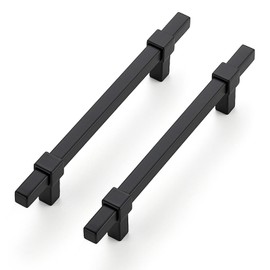 Ravinte Decor 30 Pack Black Cabinet Handles - 5" Hole Center Cabinet Pulls Matte Black Drawer Pulls Cabinet Hardware Kitchen Handles for Cabinets